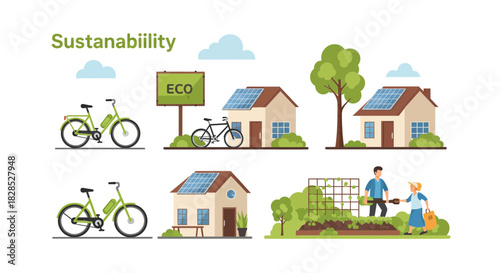Sustainable Living and EcoFriendly Lifestyle Elements.