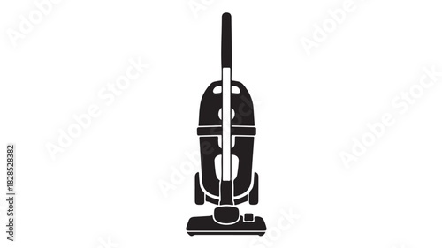 Vacuum cleaner icon simple flat vector illustration isolated on white background for cleaning service and household appliance concepts