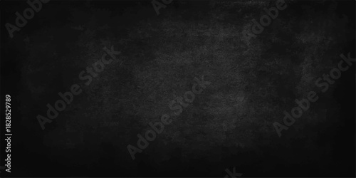 Dark, old, and grungy vintage paper texture background with blank concrete wall pattern and gray chalkboard surface design