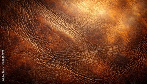 ヴィンテージ風のブラウンレザー素材テクスチャ背景