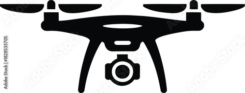 Vector Transparent Drone Icon Flat