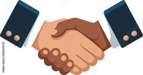 Transparent Isolated Handshake Vector Partnership Flat Icon Symbolizing Background
