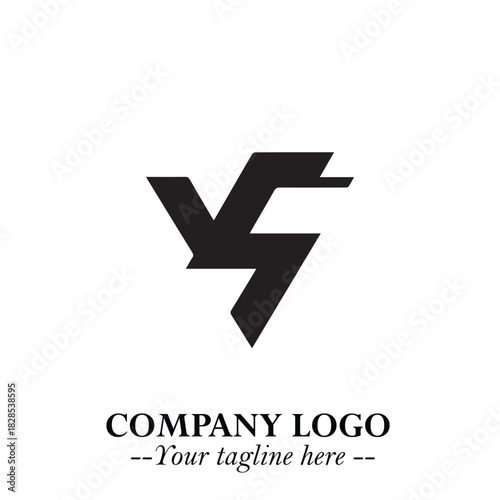 Sleek Electrical Logo Symbol on a Clean White Background for Modern Branding Design Elements Art