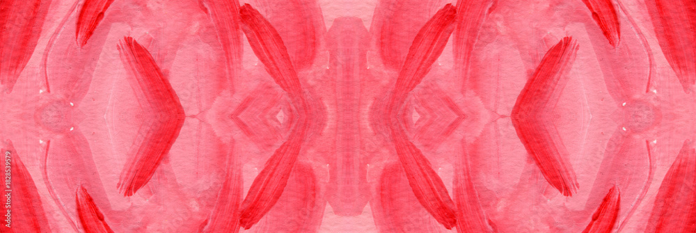 Obraz premium Abstract watercolor seamless pattern, ethnic ornament in natural colors