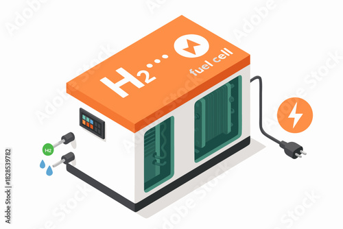 Innovative hydrogen fuel cell technology provides clean energy solution for sustainable future and eco-friendly power generation