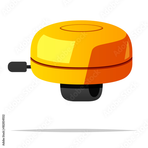 Bicycle bell vector isolated illustration