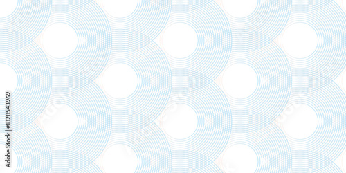 Modern abstract orange circle line patter background. Seamless design for banner and wave overlapping geometric design.	