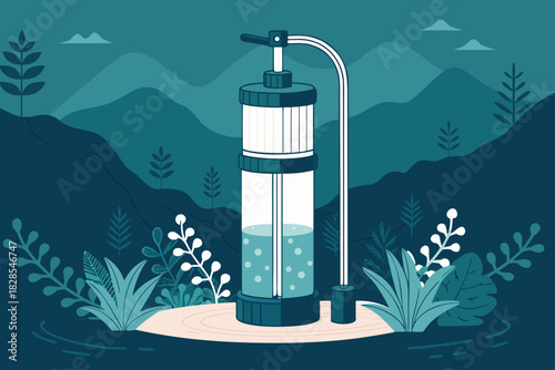 Beautiful Bold Portable Water Filter Pump Professional Photo
