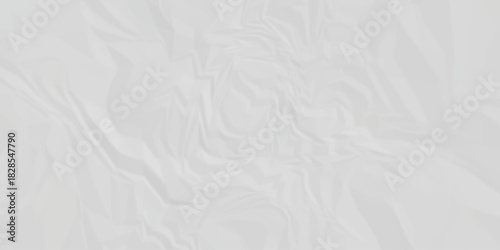 Paper texture background, Old paper background ripple soft white pattern wave crumple. Crushed and creased soft paper. Abstract wrinkle effect grunge and rough backdrop vintage page.	