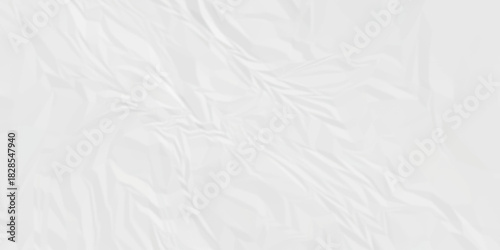 Paper texture background, Old paper background ripple soft white pattern wave crumple. Crushed and creased soft paper. Abstract wrinkle effect grunge and rough backdrop vintage page.	