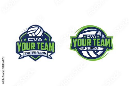 Volleyball Badge and Emblem Team Logo Designs for Apparel or merchandise