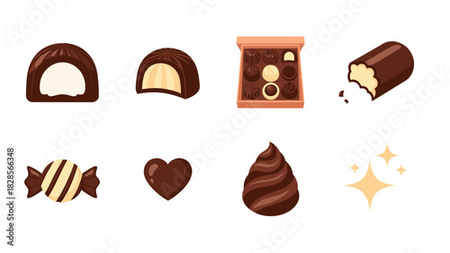 Indulge in sweet delight with tempting chocolate candies, a collection of decadent treats