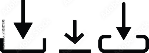 Set of upload and download icons. download and upload icon button. Files download and upload icons symbol in line and flat style on white background
