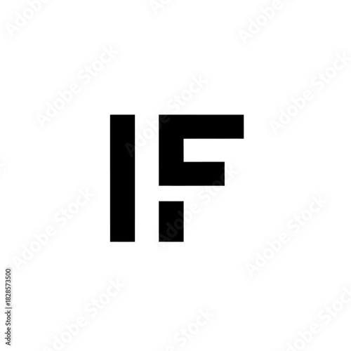 Abstract logo design featuring a stylized letter 'F' in black on a white background. Free Download Abstract logo design featuring a stylized letter 'F' in black on a white background. - GFXLoad