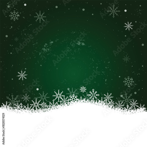 Christmas Snowflake Background Vector Design.