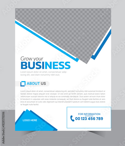 business template flyer design poster layout modern proposal and creative trending company advertising leaflet small poster and marketing