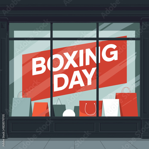 Retail display for boxing day – Great for marketing campaigns or blogs.