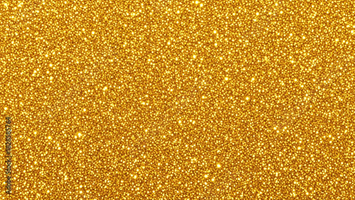 Seamless Golden Glitter Texture Background Loop Luxurious Sparkling Dust Surface for Celebration and Glamour