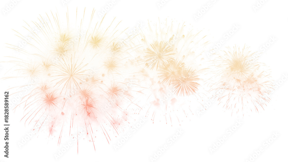 Fototapeta premium firework isolate PNG transparent background