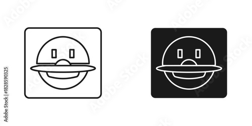 Create your own unique logo with this alien outline concept for a modern space themed design