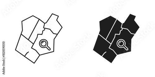 Explore local neighborhoods with this handy map and magnifying glass to find your dream community