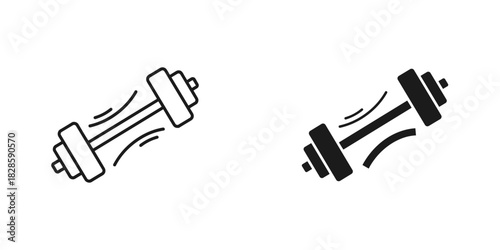 Get fit with dynamic dumbbell graphics for your fitness brand or gym promotion material today!