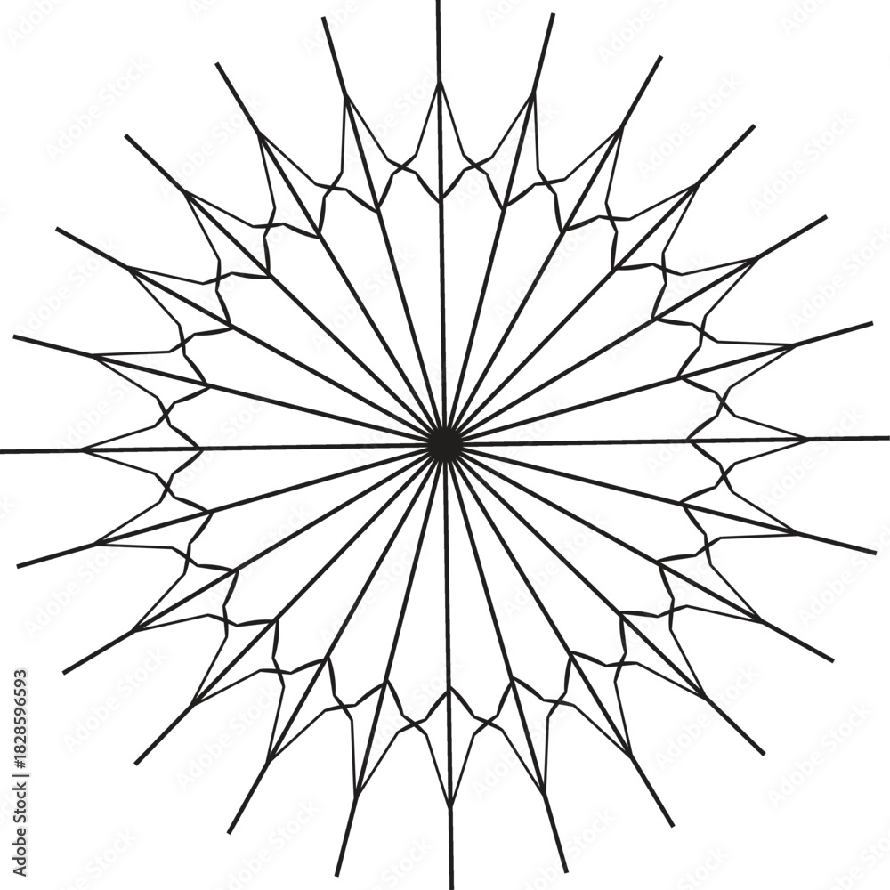 Obraz premium mandala design with circle 