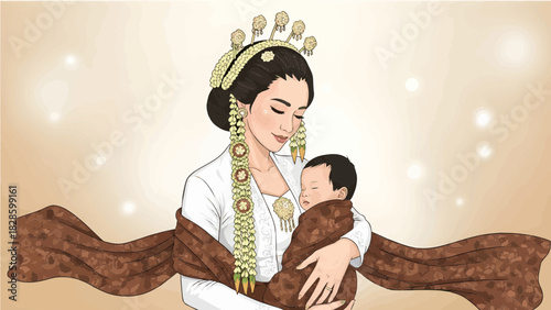 Mother's Love A Gentle Embrace of a Newborn