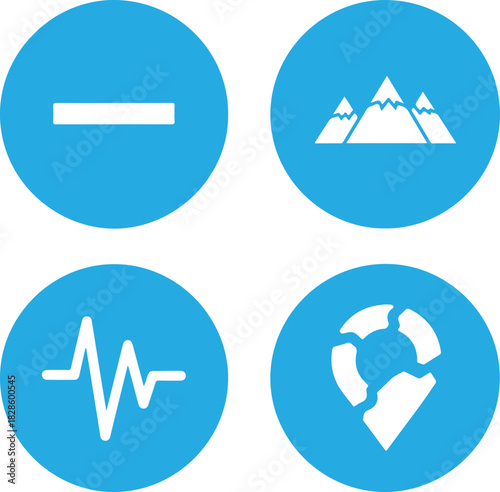 Minus sign icon vector graphic element concept for design negative symbol minimal flat illustration button for zoom out interface