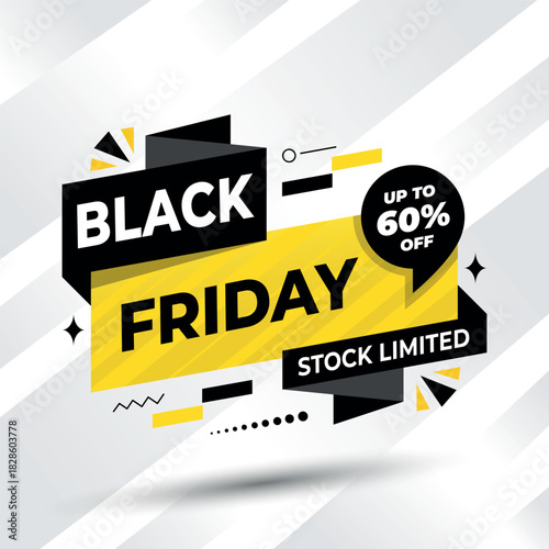 Black Friday sale banner for generating huge sale	