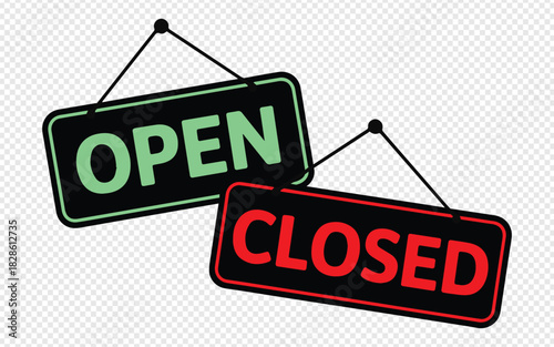Is your business open or closed? Easily communicate store hours with these vibrant signs, perfect for attracting customers and boosting sales today