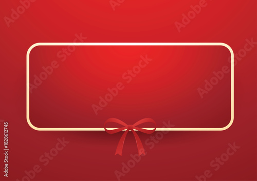 Christmas label. Festive Christmas text box vector. Perfect for seasonal messages or text and greetings.
