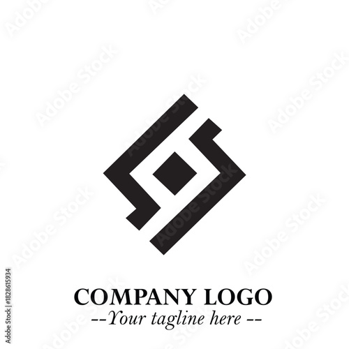 Sleek Electrical Logo Symbol on a Clean White Background for Modern Branding Design Elements Art