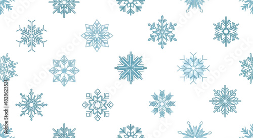 Delicate Winter Snowflake Pattern: Decorative Christmas Background for Festive Holiday Cards