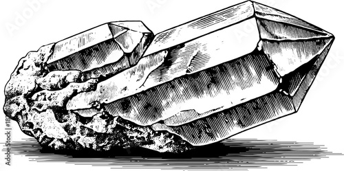 Intricate hollow geometric crystal artwork for design and decoration