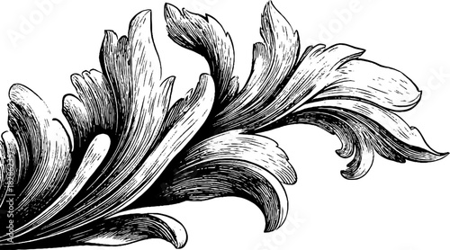 Intricate hand drawn micro loop filigree design for decorative projects