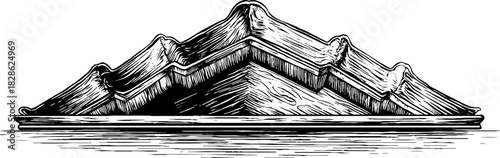 Intricately engraved decorative wooden cornice design for art and craft projects