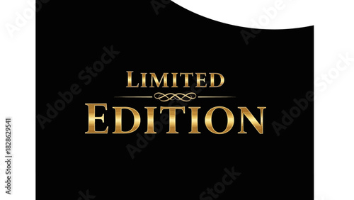 Stylish and luxurious gold typography on a dark background, representing an exclusive collection or special offer