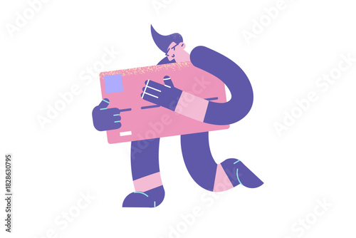 Financial robbery and crime concept