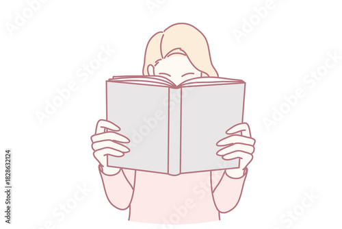 silent reading mystery, quiet individual searches discreetly, someone quietly observing with curiosity and focus, figure engrossed in private reading while subtly hiding face