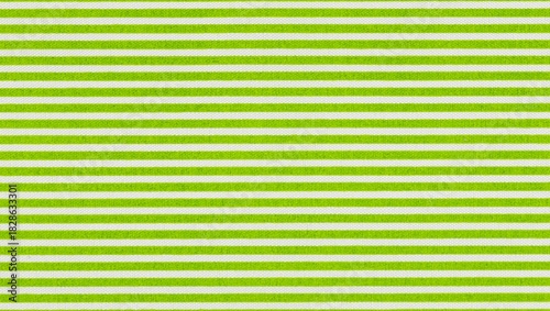 A vibrant pattern of horizontal green and white stripes creating a visually striking background image