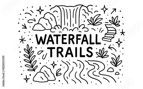 Linear nature adventure with waterfalls and hiking trails