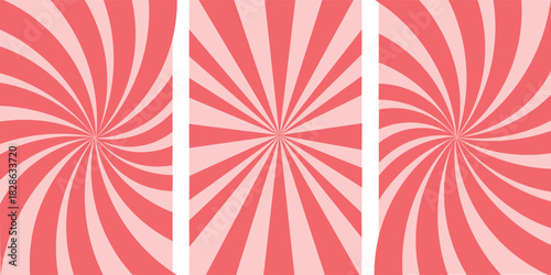 Set of sweet candy abstract vector backgrounds EPS10