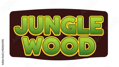 Jungle Wood Entertainment Logo - Playful Cartoon Title Design