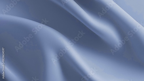 A soft blue fabric with gentle folds and subtle lighting creating a smooth and flowing texture effect