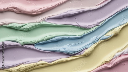 Dreamy pastel paint strokes create a tranquil and modern abstract background perfect for art, design, and creative projects with a calming aesthetic
