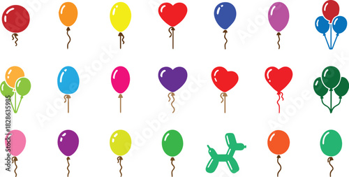 Colorful hot air balloon floating in the sky