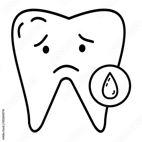 bleeding teeth gum disease dentistry dental issue medical icon