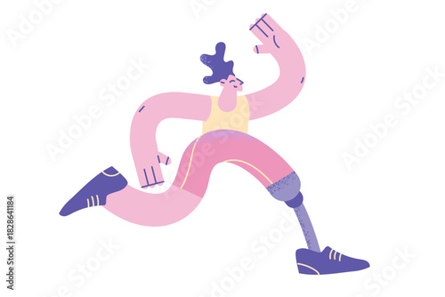 Physical disability and active lifestyle concept.