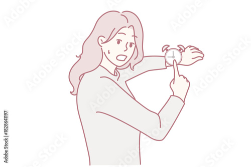 precise watch repair performed by dedicated female apprentice artist, detailed illustration of woman meticulously restoring watch mechanisms with specialized tools and focus